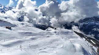 Leukerbad&#039;s Skigebiet Torrent