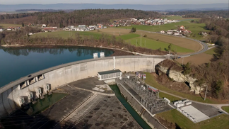 Staumauer Schiffenensee
