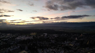 Abendstimmung über Lyss