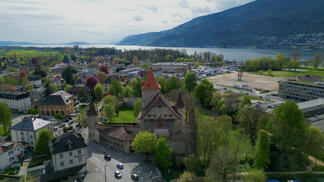 Schloss Nidau, Zihl und der Einfluss in den Bielersee